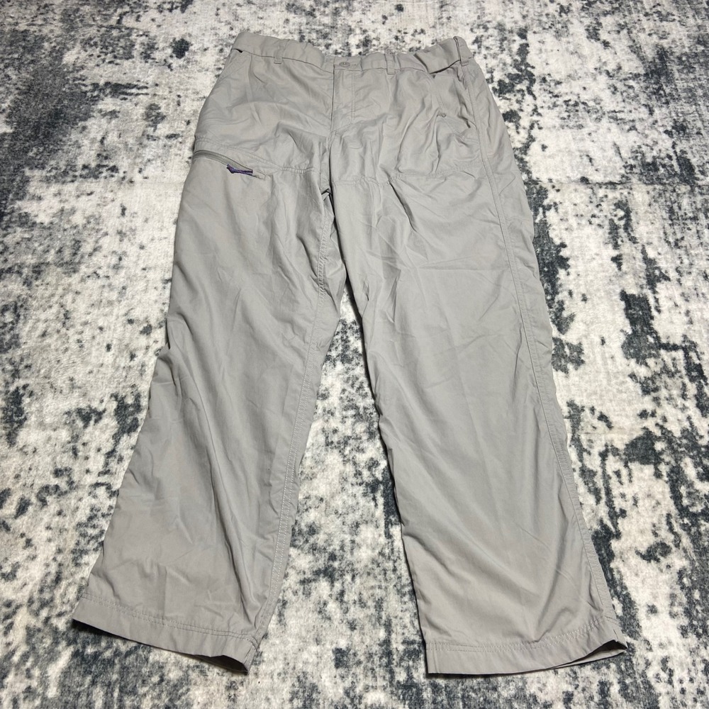 Patagonia Men Medium Quandary Hiking Pants Forge Grey Nylon Spandex Straight Leg